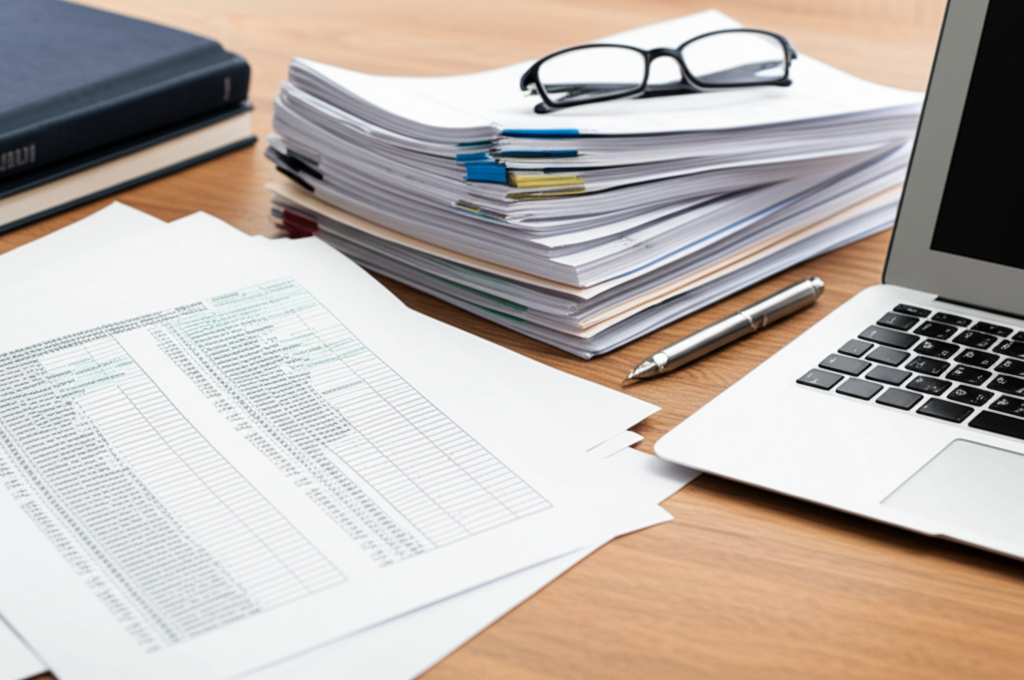 Featured image for article: 2025 Tax Law Changes: What You Need to Know - showing tax documents and financial planning materials
